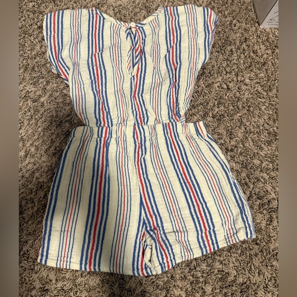 Cat & Jack Multicolor Striped Kids Romper - Picture 1 of 6